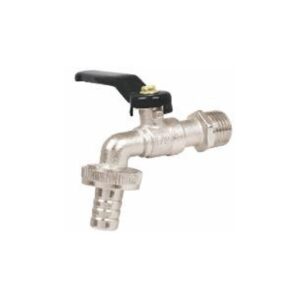 (23146) LLAVE DE JARDIN ESFERA  1/2" DE ZINC, PRETUL (23146