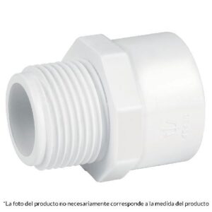 ADAPTADOR MACHO DE PVC, 2"