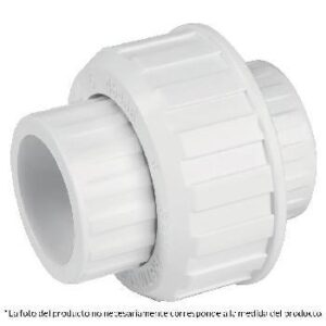 TUERCA UNIÓN LISA DE PVC, 1-1/4"