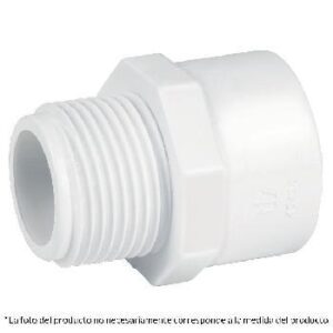 ADAPTADOR MACHO DE PVC, 1-1/4"