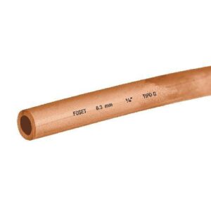 TUBO DE COBRE FLEXIBLE, 1/4", ROLLO DE 15 METROS