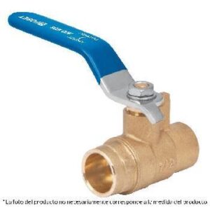 VÁLVULA DE ESFERA, DE LATÓN, SOLDABLE 3/4"