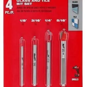 JUEGO DE BROCAS VIDRIO Y AZULEJO 4 PZ MILWAUKEE 48208988