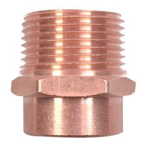 CONECTOR COBRE A ROSCA EXTERIOR DE 1 PULGADA BRONCE