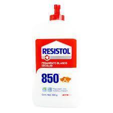 RESISTOL 850 PEGAMENTO ESCOLAR BLANCO 500 GRAMOS