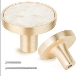 PERILLA DE BOTON PARA MUEBLE COLOR ORO