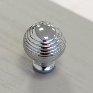 PERILLA DE BOTON PARA MUEBLE COLOR PLATA