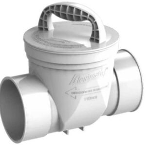 VALVULA PVC CONTRAFLUJO SANITARIO 4"