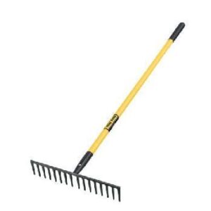 RASTRILLO RECTO REFORZADO 16 DIENTES, MGO FIBRA D/VIDRIO 60"