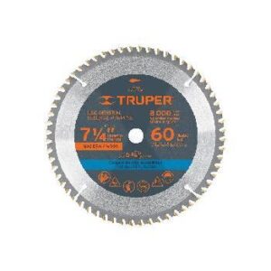 DISCO SIERRA 7- 1/4" PARA MADERA, 60 DIENTES CENTRO 5/8"